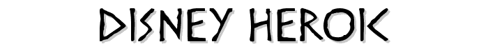 Disney Heroic font